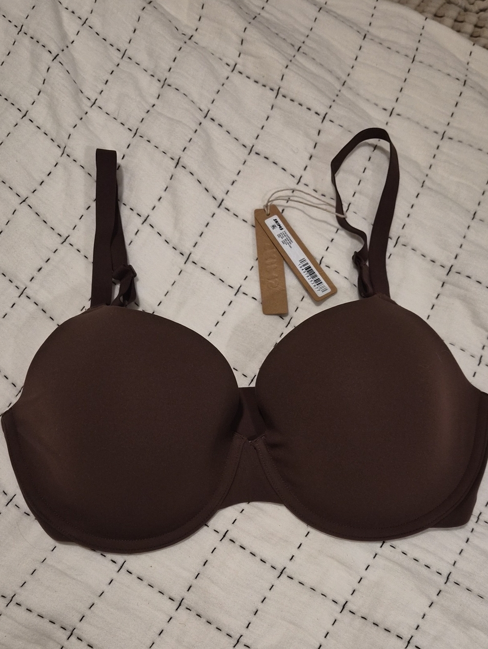 SKIMS Fits Everybody T-Shirt Demi Bra In Cocoa